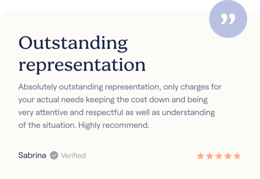 A verified, 5-star Marblely Law review from Sabrina.